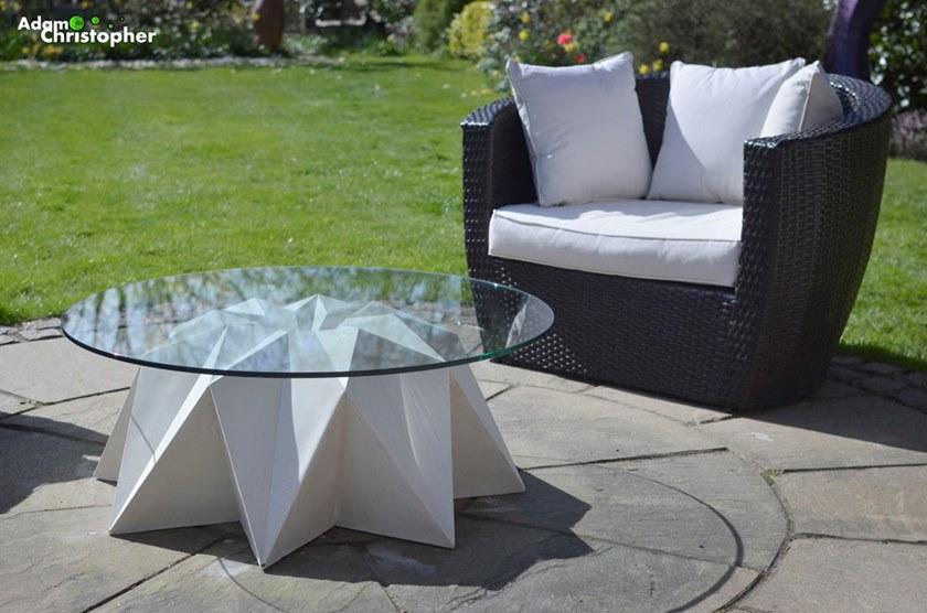 Adam Christopher Круглый садовый столик из бетона sun-id-1390980 - Вид №6