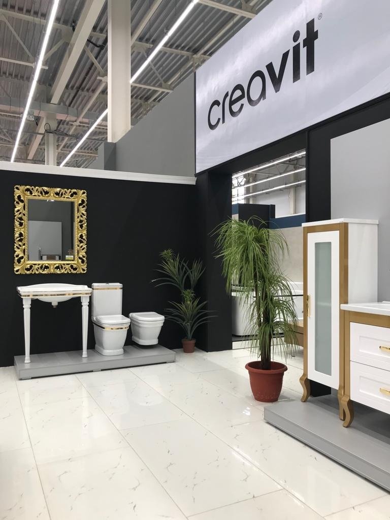 AN360-00CB00E-AD00 ANTIK Унитаз напольный с биде ДЕКОР ЗОЛОТО Creavit Antik  - Вид №4