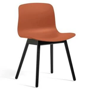 Стул AAC12, оранжевый с черными ножками