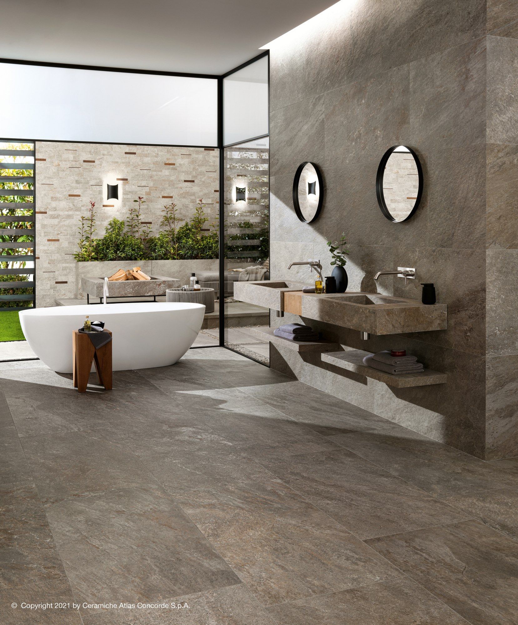 Пол / облицовка керамогранита с эффектом камня Atlas Concorde Norde ARCH-00026085 - Вид №1