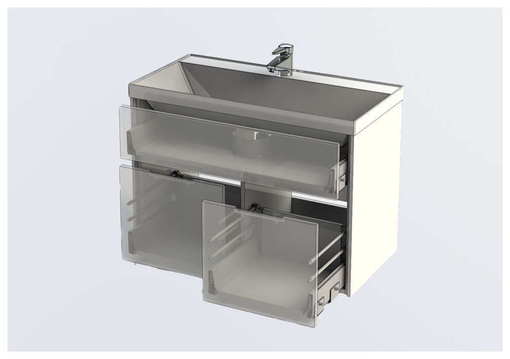 Тумба с раковиной Aquanet Латина 90 белый 0017944900179396 - Вид №4