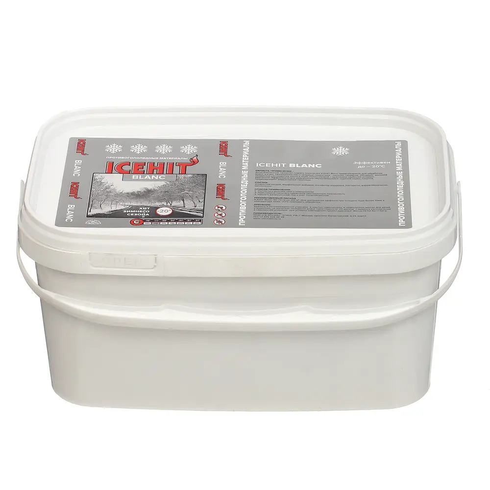 Противогололедный реагент Santreyd ICEHIT Blank 4 кг для эффективной борьбы с обледенением 89270623 STLM-1536084 - Вид №1
