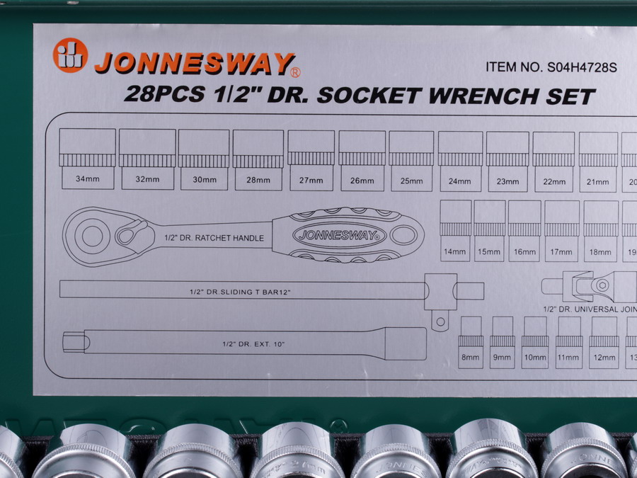 Набор инструментов Jonnesway S04H4728S 0152571 STDN-0145312 - Вид №5