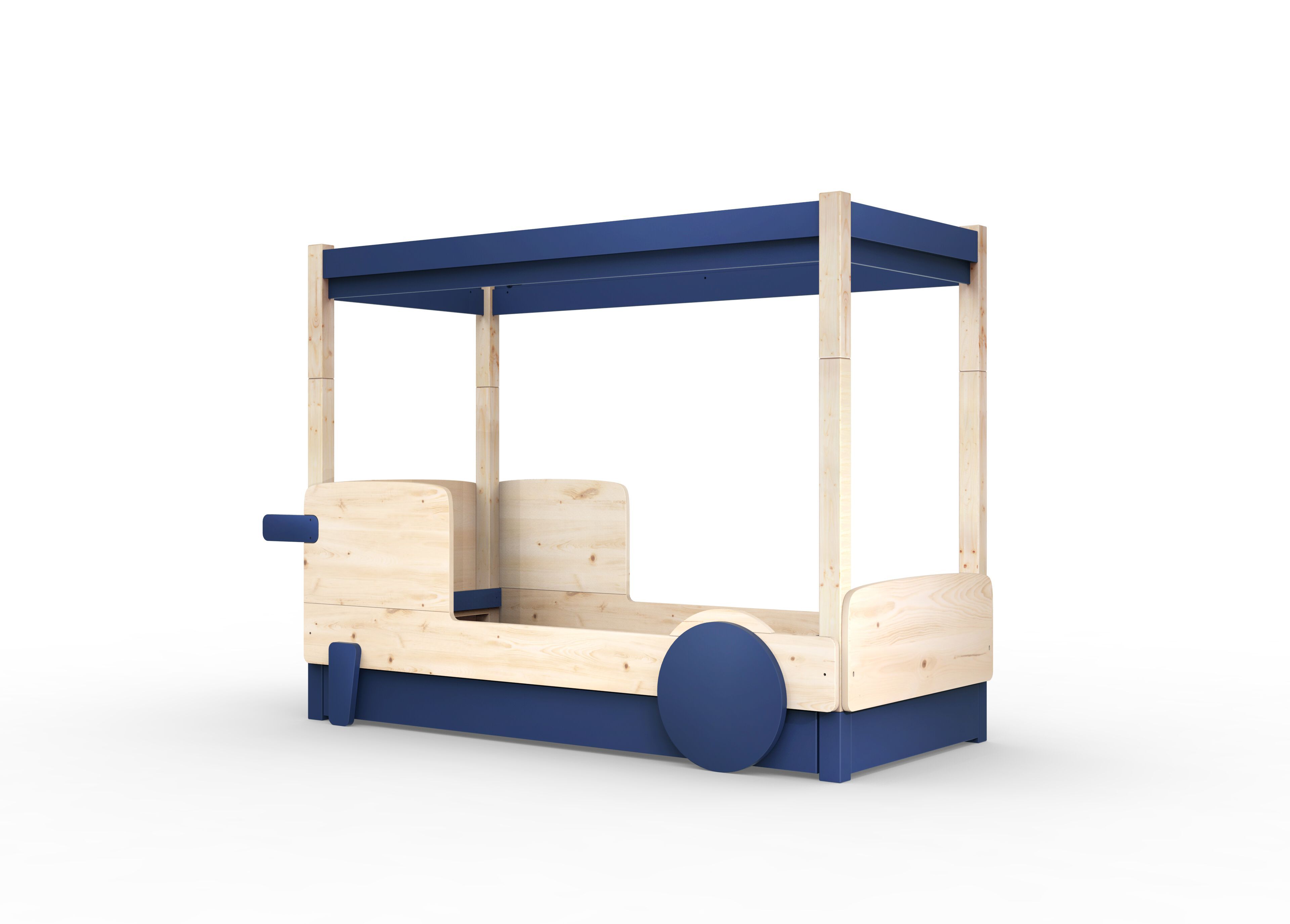 Деревянная выдвижная односпальная кровать с балдахином Mathy by Bols ARCH-00151317 - Вид №8