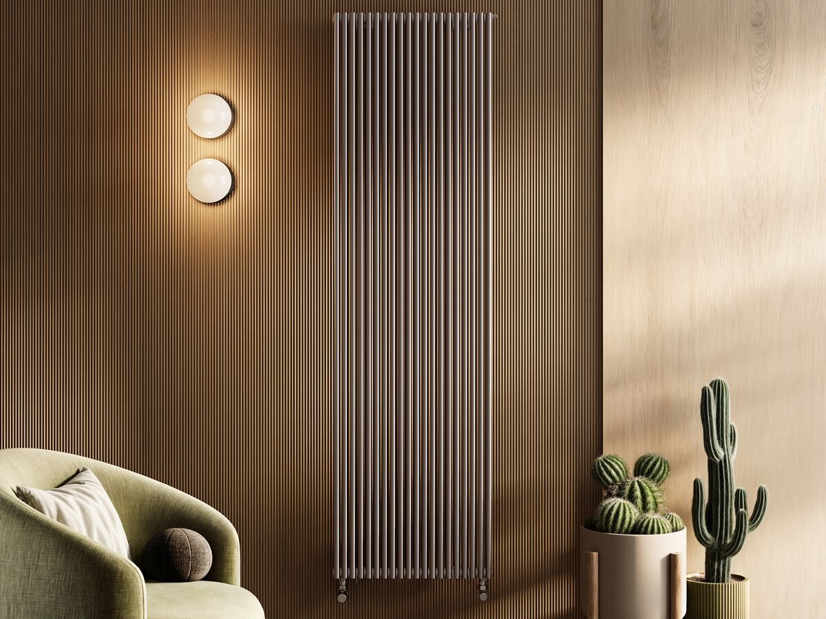 Атласная сталь вертикальный полотенцесушитель Cordivari Jade ARCH-00011415 - Вид №1