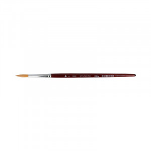 3003108 Кисть синтетика круглая короткая ручка №08 ХМ