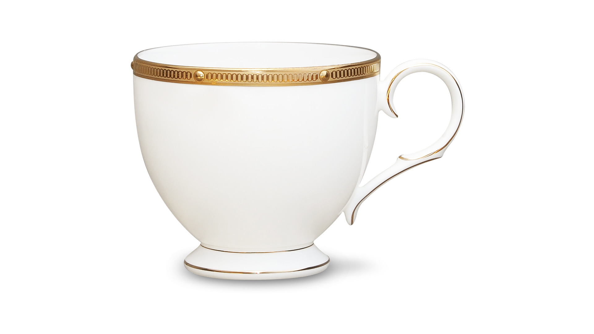 10665422 Noritake Набор из 6 чашек чайных с блюдцами Noritake "Рочель,золотой кант" 200мл Фарфор костяной  - Вид №3