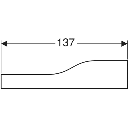 430310301 Фронтальная декоративная панель Geberit Bambini для детской раковины, для трех смесителей для раковины, более низкая раковина слева Geberit  - Вид №3