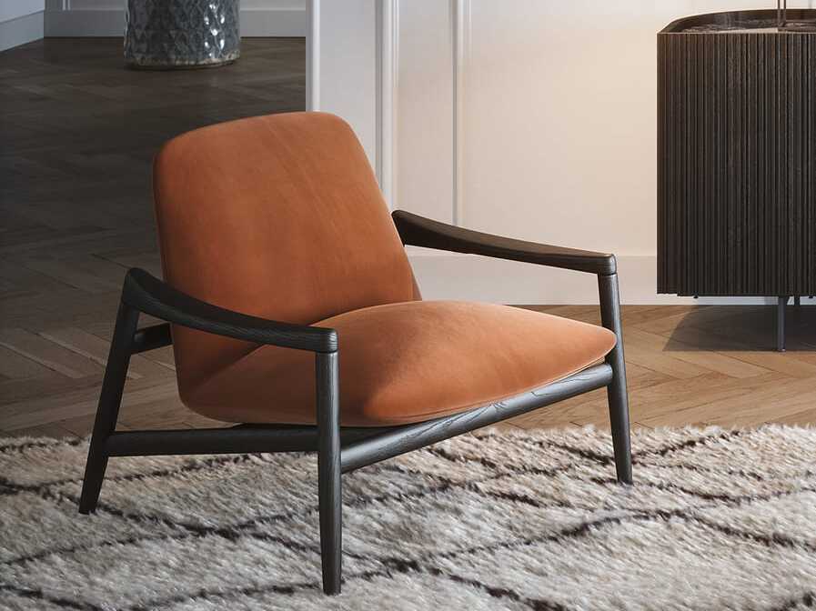 Тканевое кресло с подлокотниками Novamobili HAMPTONS ARCH-00096443 - Вид №1