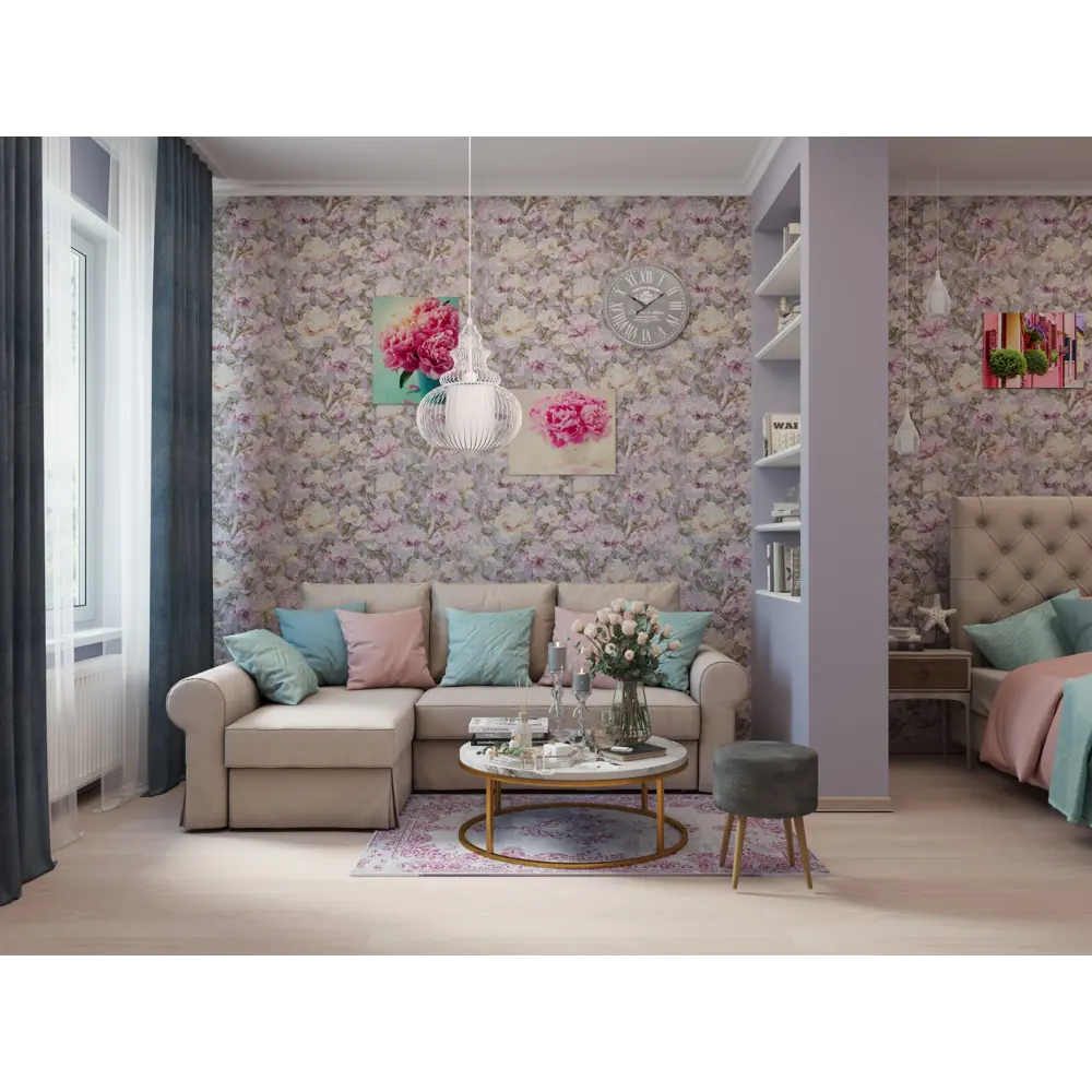 Подушка «Ракушка», 40х40 см, цвет бирюзовый SEASONS STLM-2116671 - Вид №4