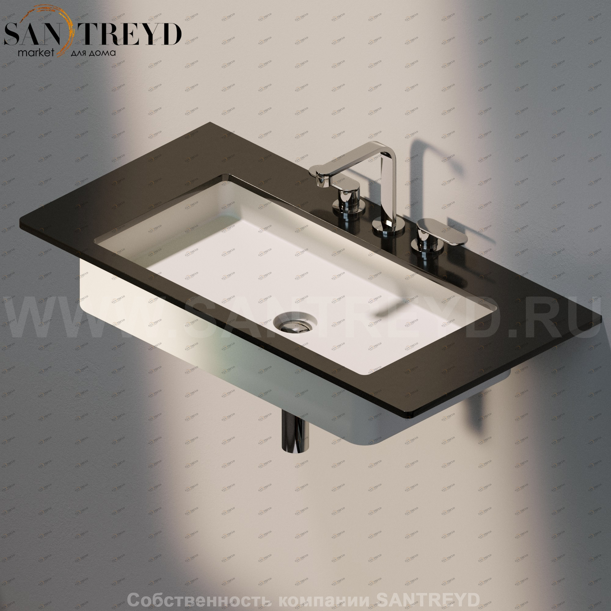 MW75SP9003 Накладная раковина под столешницу  квадратная Ceramica Flaminia Miniwash