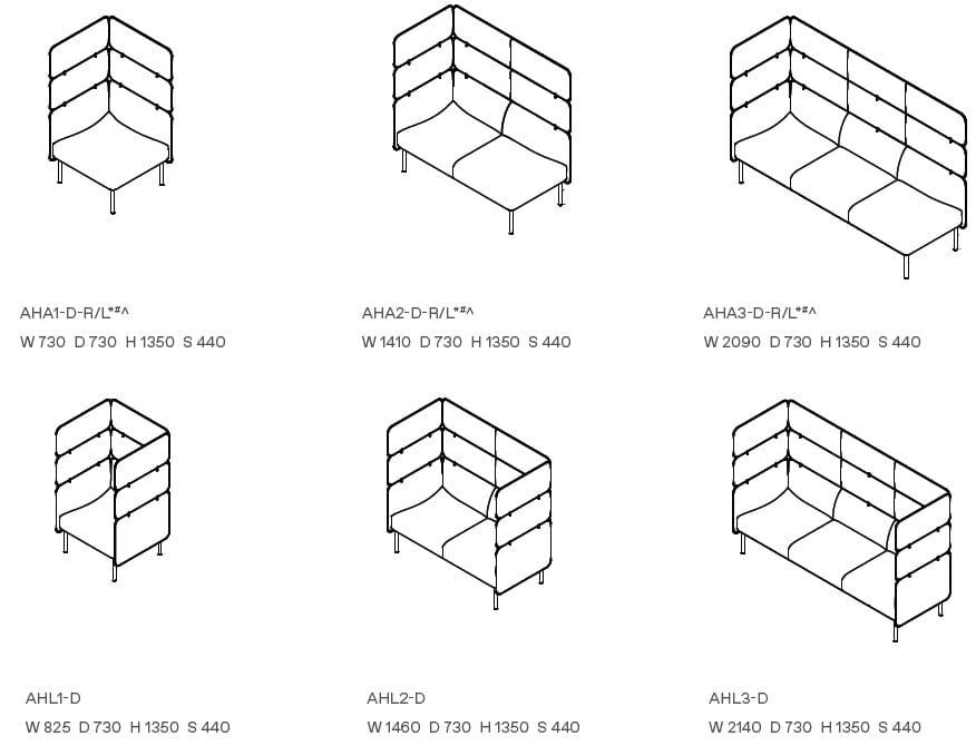 Тканевый диван с высокой спинкой Ross Gardam Adapt ARCH-00030500 - Вид №8