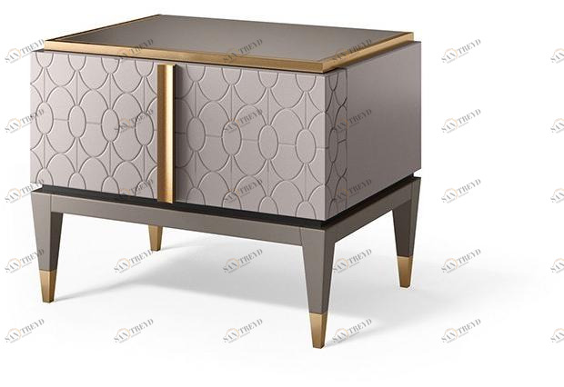 Valderamobili Прикроватная тумба прямоугольная лакированная Mascari Msn005-tl