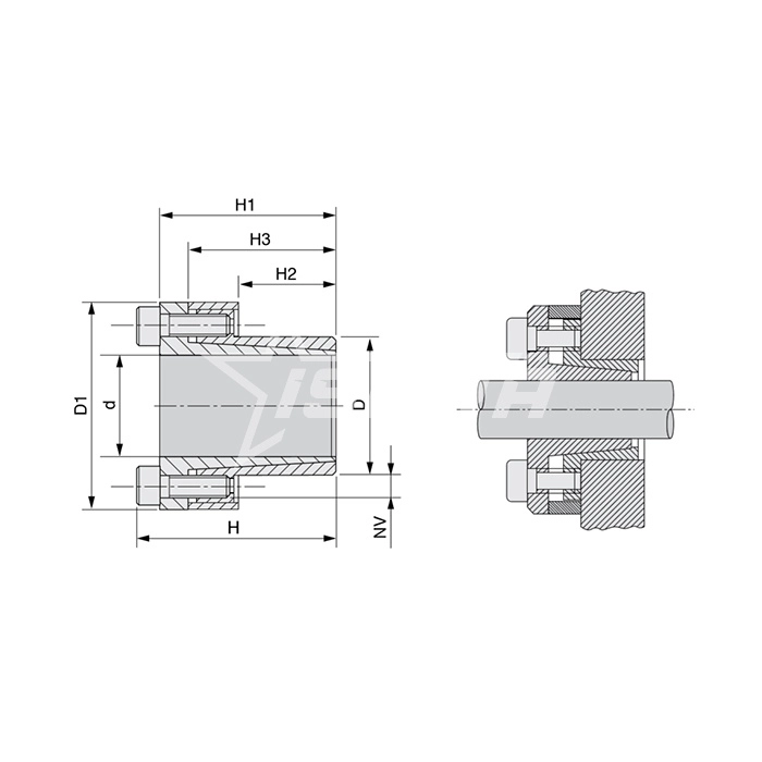 IS3424 Зажимная втулка KLCC018 (PHF FX20-18x26) ISKRA  - Вид №2