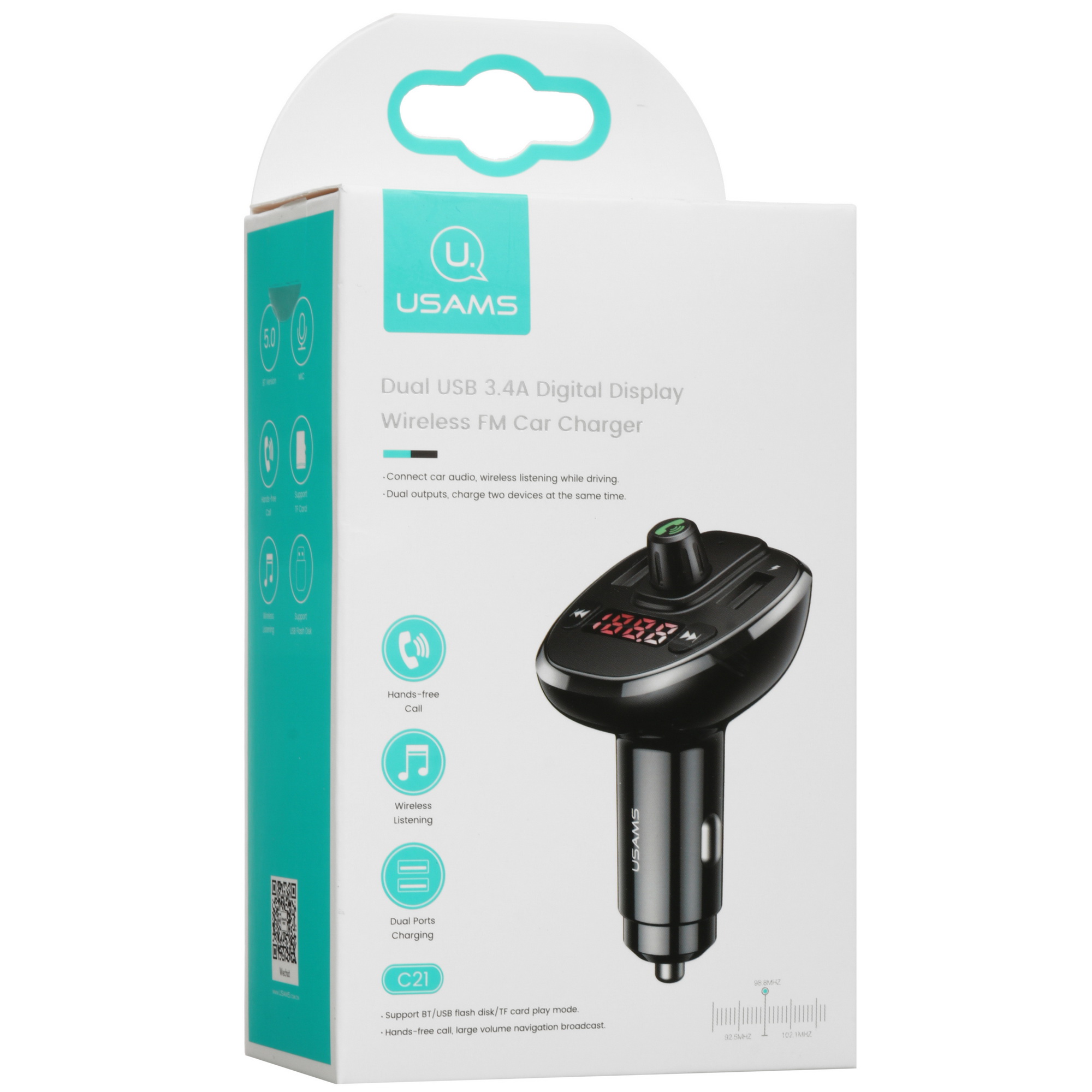 9119710 FM-трансмиттер USAMS US-CC115 C21 STDN-0110288 - Вид №6