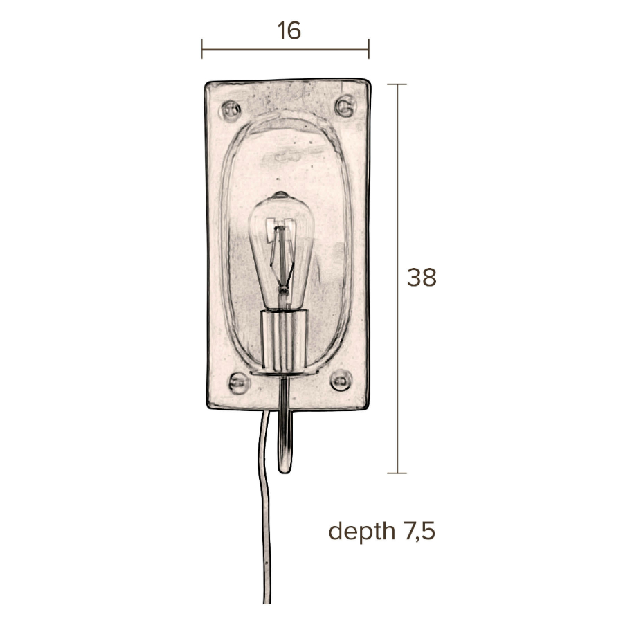 Лампа настенная Brody, латунь Dutchbone 5400026 - Вид №5