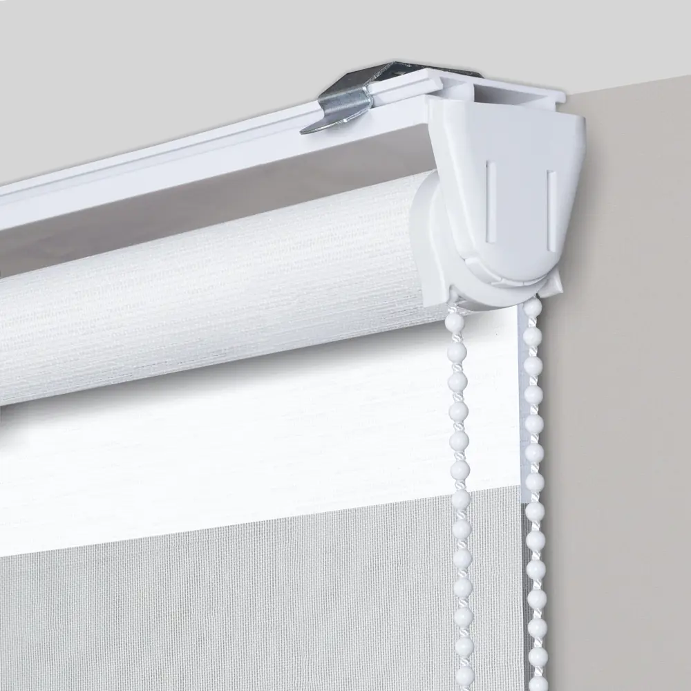 Рулонная штора день-ночь MIAMOZA Москва 55×160 см белая 89411423 STLM-1568888 - Вид №1