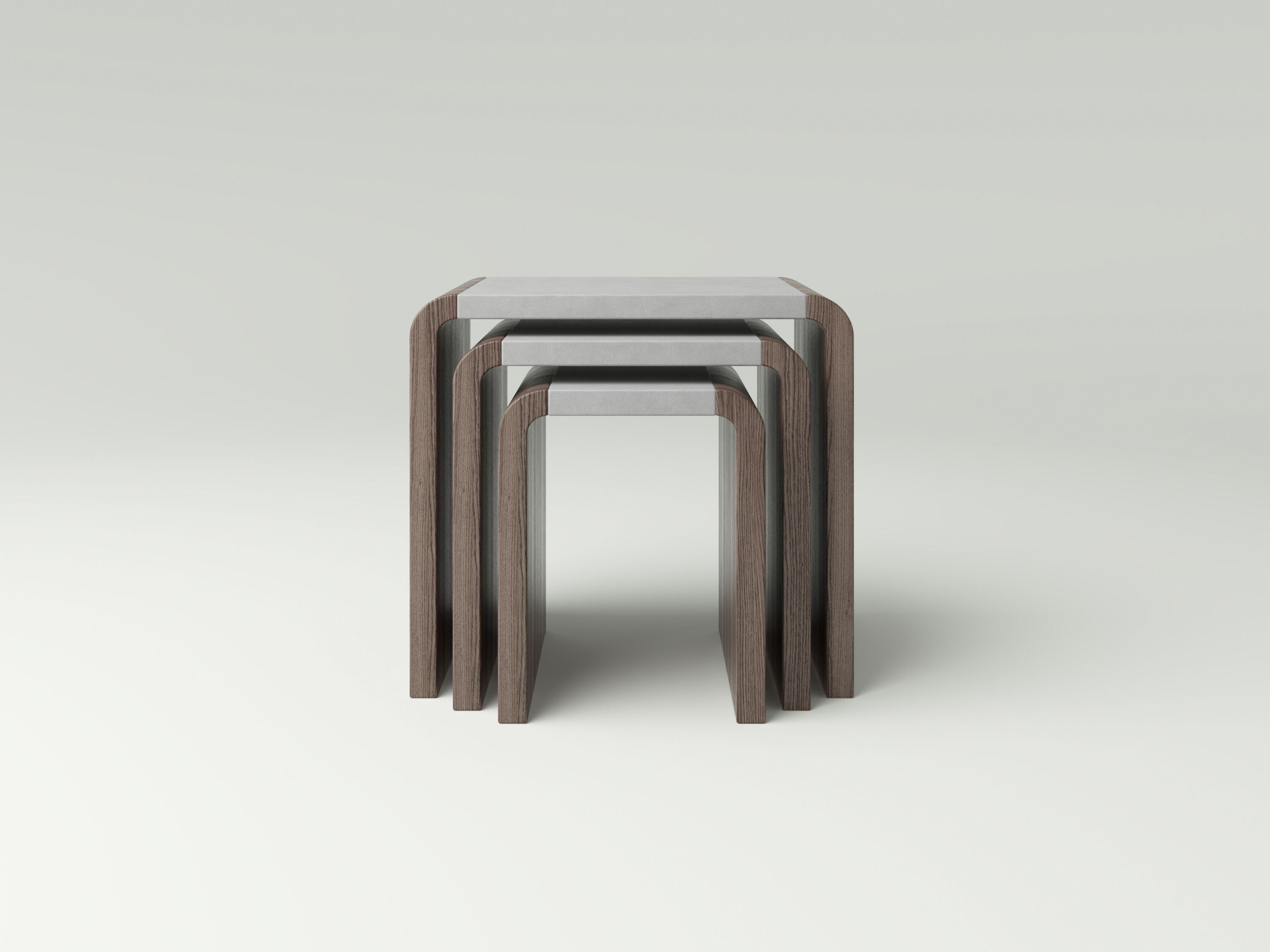 Журнальный столик из дуба и кожи NITZAN HOME MICHEL ARCH-00113751