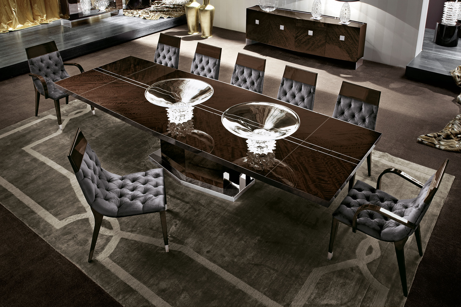 GRST56 Vogue Стул стежкой капитоне и подлокотниками - giorgio collection  - Вид №2