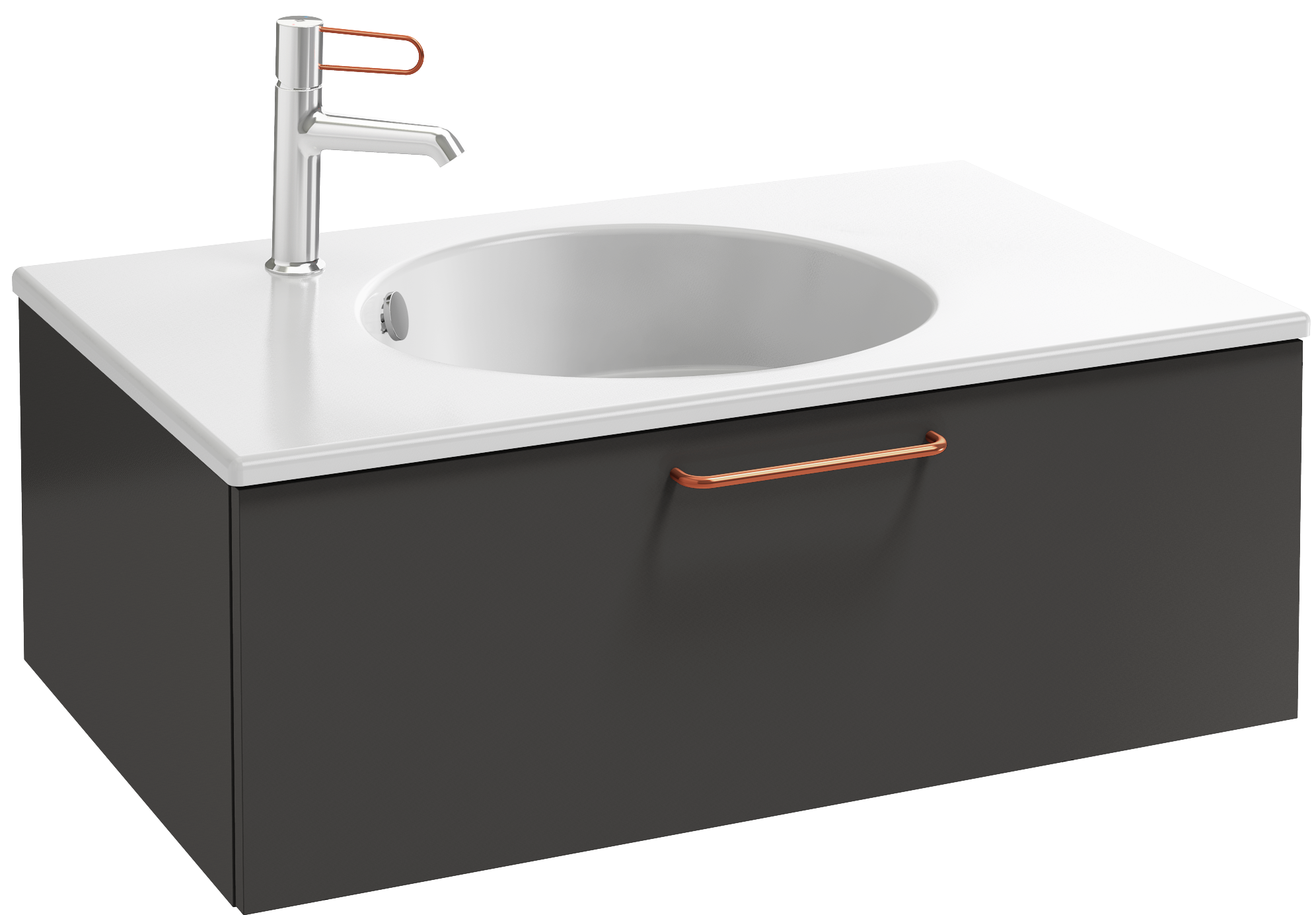 EB2515-R7-M90 Тумба под столешницу 80 см, 1 ящик, бронзовая ручка JACOB DELAFON ODÉON RIVE GAUCHE ODEON RIVE GAUCHE