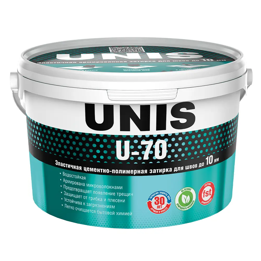 Затирка цементно-полимерная U-70 цвет черный 2 кг Unis STLM-2108513 - Вид №2