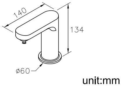 JUSTIME Смеситель для умывальника с аэратором Charming 6922-n0-80cp - Вид №1