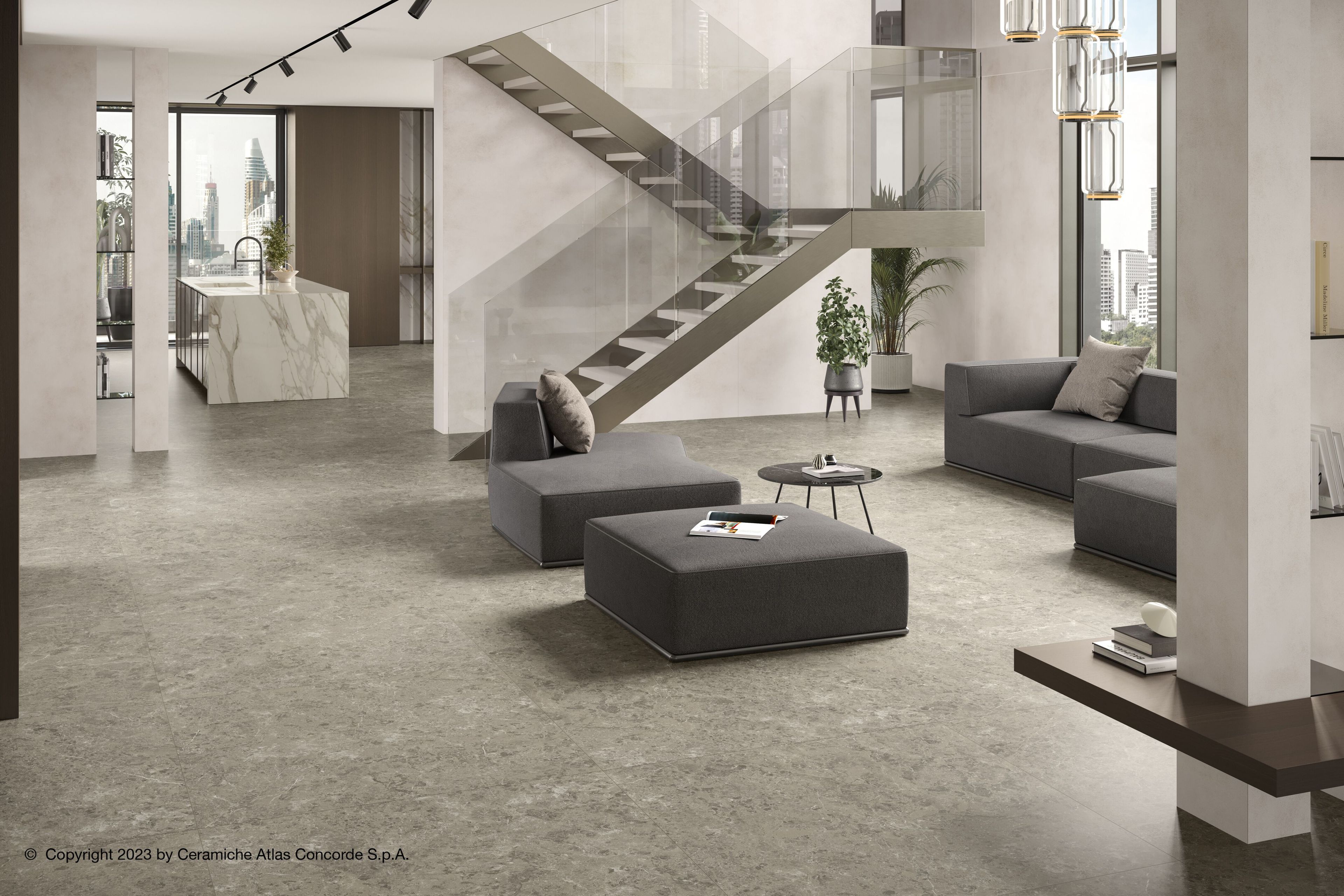 Пол / керамогранит с мраморным эффектом Atlas Concorde Marvel чудо ARCH-00010333 - Вид №16