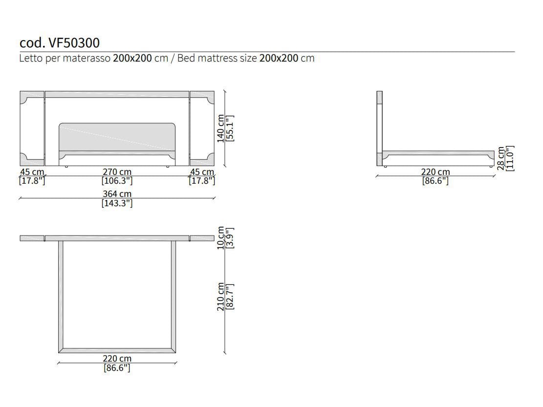 Мягкая кровать из ткани Vittoria Frigerio CORIO ARCH-00066202 - Вид №5