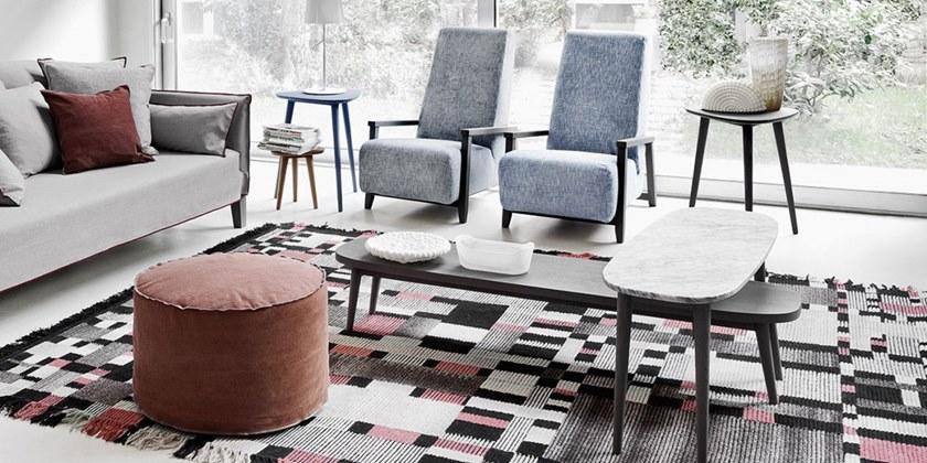 Gervasoni Овальный журнальный столик из мрамора и дерева Brick sun-id-1499904 - Вид №4