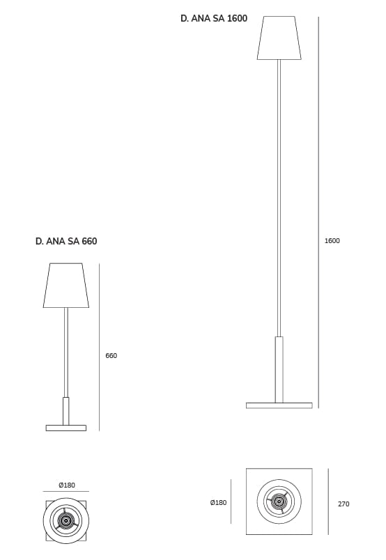 Алюминиевый торшер Exporlux Короли и королевы ARCH-00018276