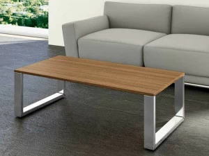 Bralco Прямоугольный нижний стол из орехового дерева Loopy