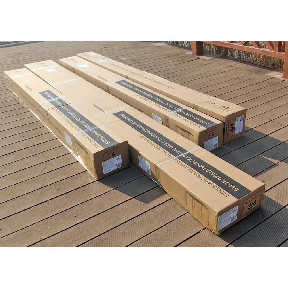 Пергола 3x4x2.5 м темно-серый алюминий Santreyd BIOCLIMATIC-S STLM-2071915 - Вид №4