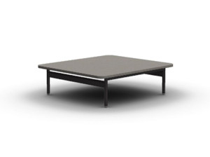 Квадратный низкий садовый столик