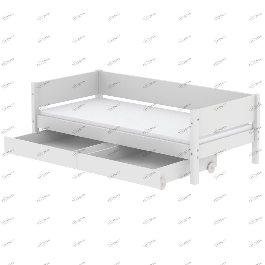 Кушетка Flexa White, 200 см, белая 901075640