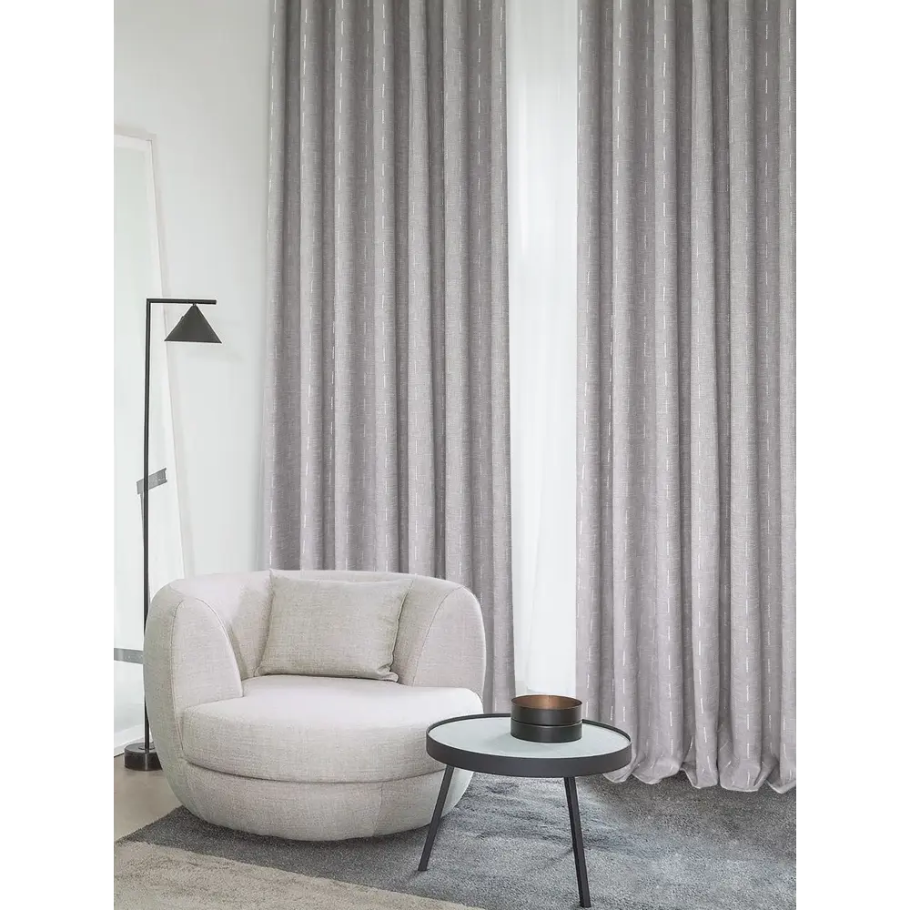 Тюль на ленте Росса 250x260 см цвет серый MIAMOZA STLM-2011038 - Вид №2