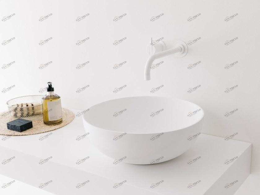 Накладная раковина на столешницу  овальная Not Only White SOFT sun-id-1399560