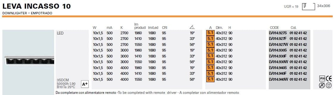 Несколько светодиодных утопленных прожекторов Lucifero's LEVA ARCH-00046791 - Вид №12
