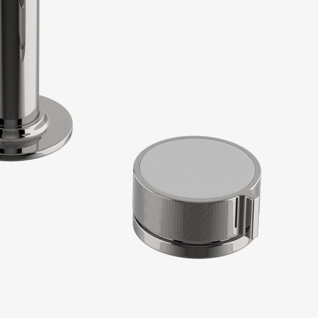 BLS24D Смеситель для унитаза серии Bond Union на гусиной шее с ручками-ручками с эмалированными гильошированными линиями Waterworks - Вид №1