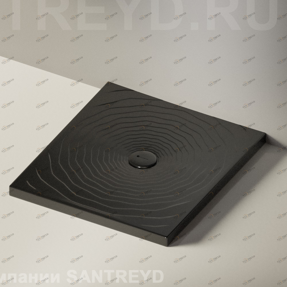 Flaminia WATER DROP Душевой поддон 80 см черный DR80.9017 Ceramica Flaminia DR809017