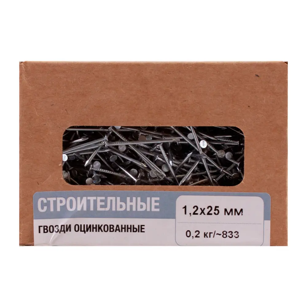Гвозди строительные Santreyd 1.2×25 мм оцинкованные 0.2 кг 89387498 STLM-1491411 - Вид №1