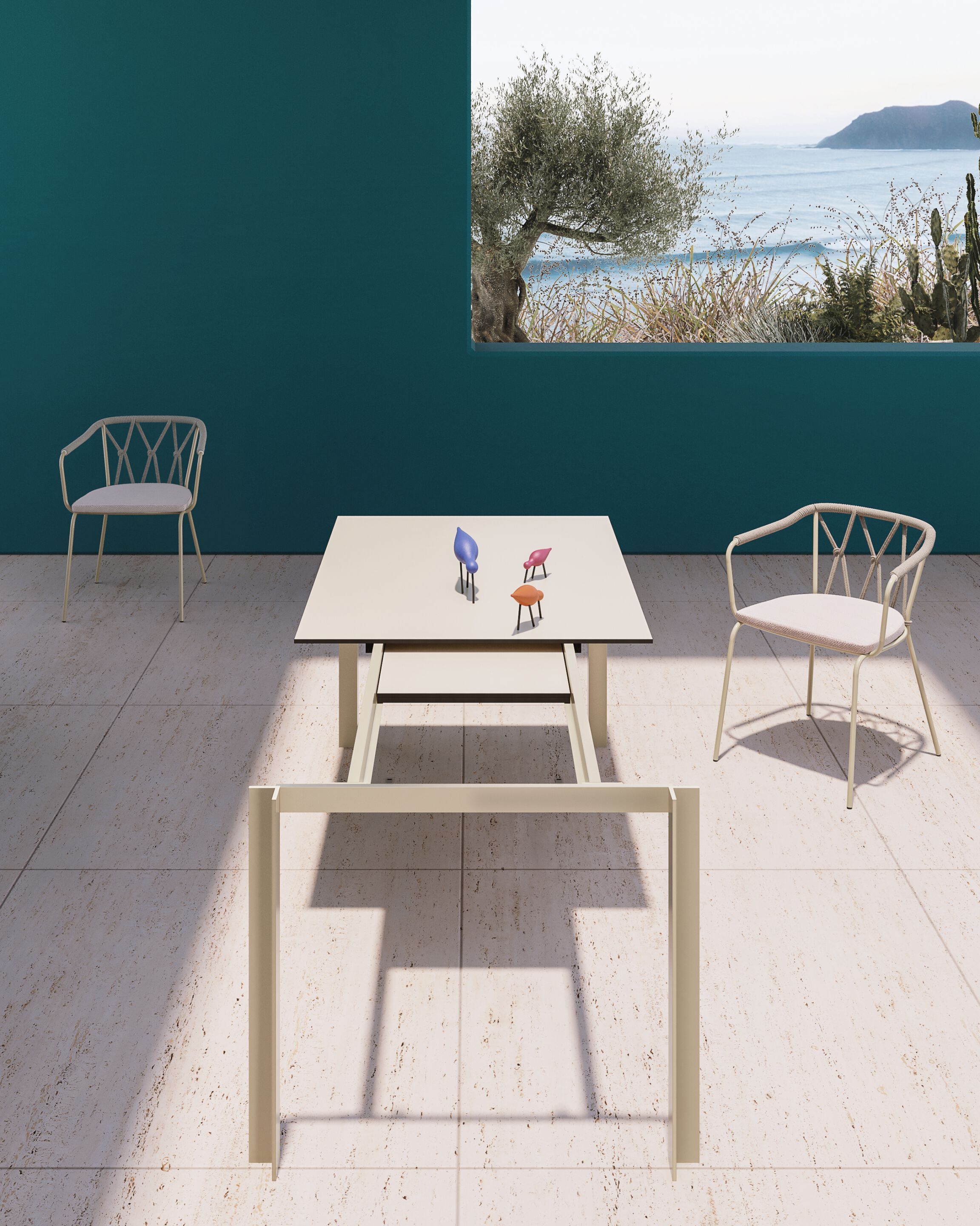 Прямоугольный выдвижной стол с алюминиевой рамой ALMA DESIGN RORI ARCH-00071116 - Вид №13