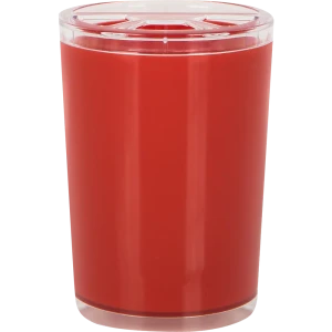 Стакан для зубных щеток Joli с разделителем цвет красный