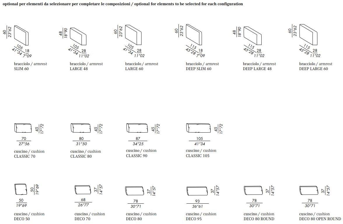 Meridiani Секционный диван со съемным чехлом из ткани Harold sun-id-1399953 - Вид №13