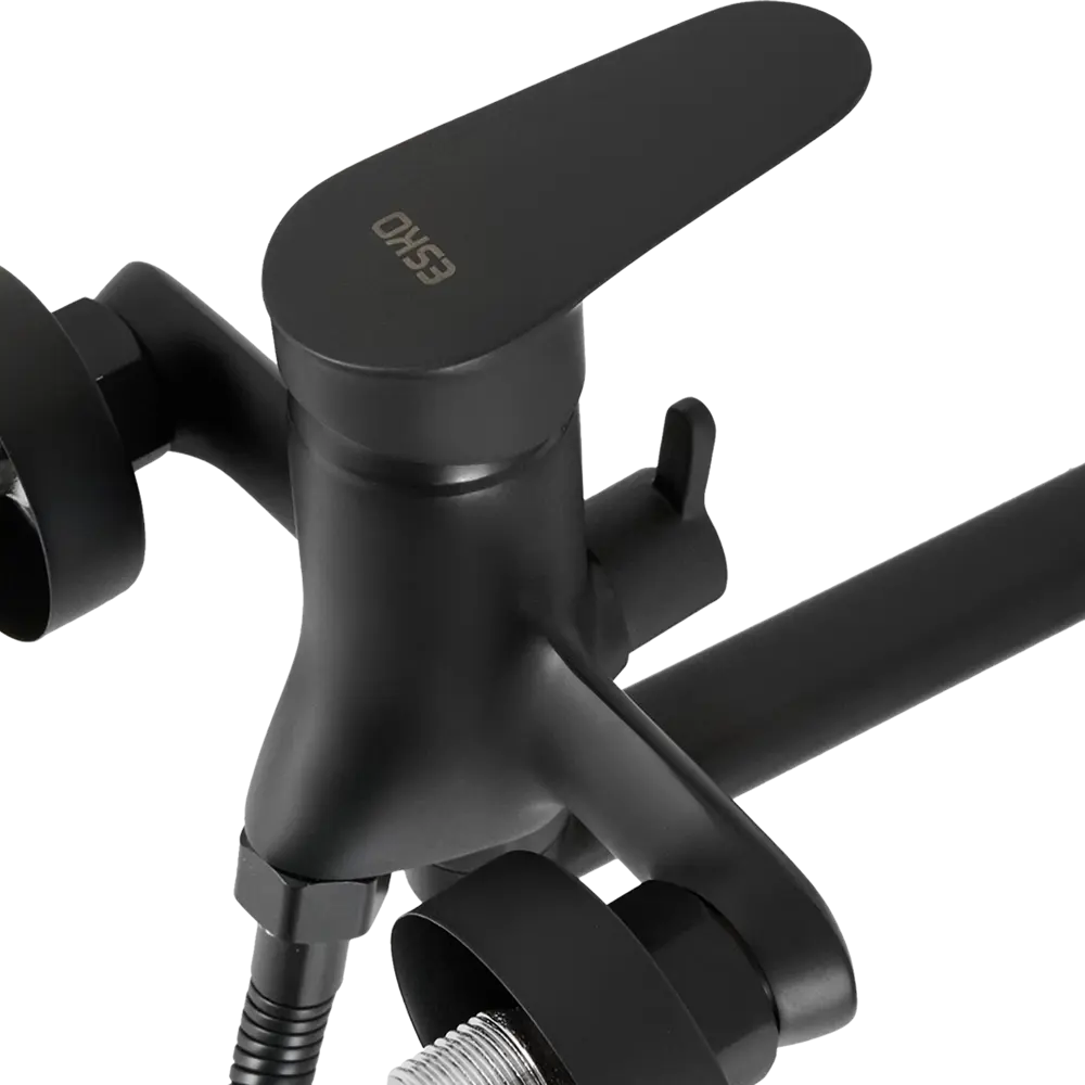 Смеситель для ванны Esko Twiggy 31 White однорычажный Black TW31B STLM-2046041 - Вид №2