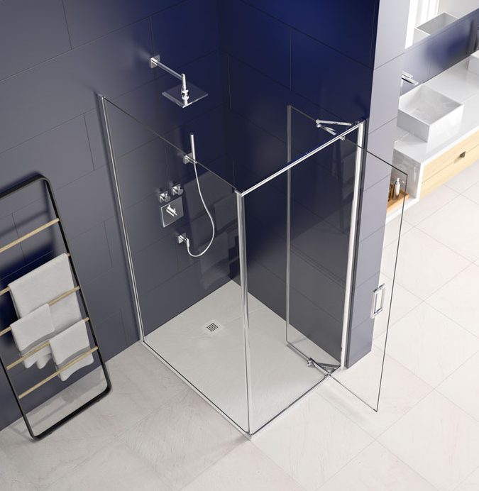 Торцевая панель для монтажа с дверью AR8SP80NF Merlyn Arysto Хромированный  - Вид №3