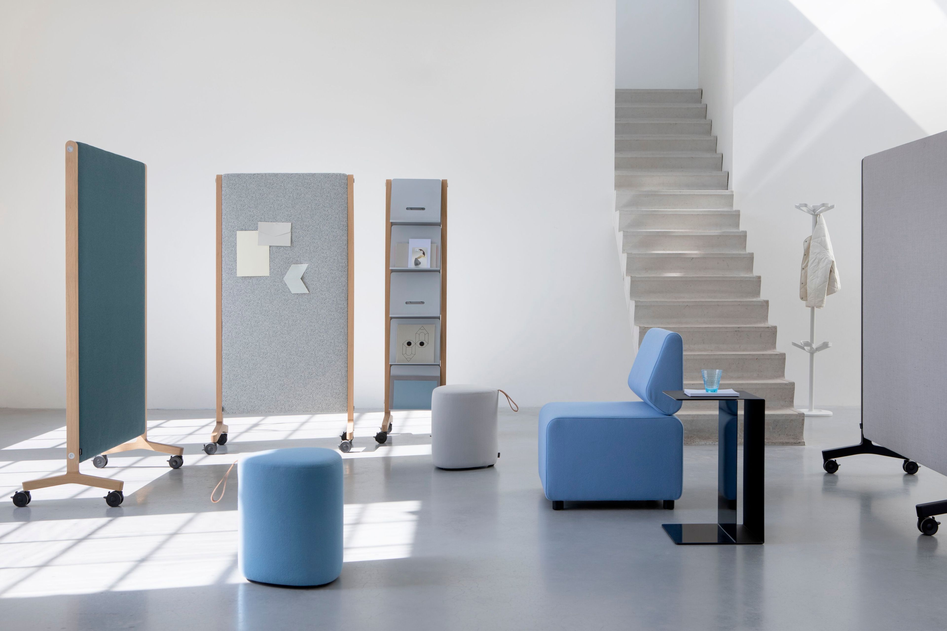 Тканевый мобильный звукопоглощающий офисный перегородка Cascando Round20 ARCH-00081147 - Вид №4