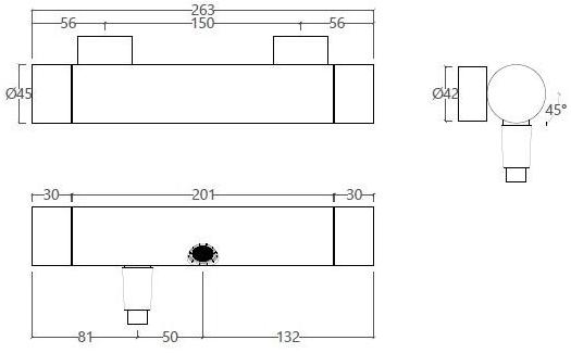 Water Evolution Смеситель для ванны из нержавеющей стали Lapa sun-id-1470789 - Вид №1