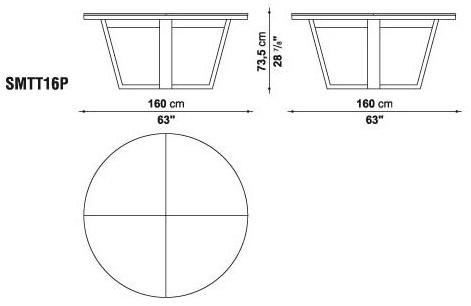Maxalto Круглый мраморный стол с ленивой сьюзан Xilos sun-id-1395030 - Вид №10