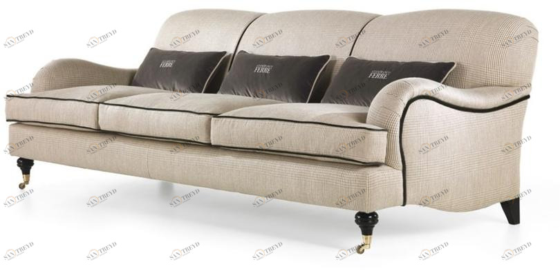 Gianfranco Ferré Home 3-х местный тканевый диван на колесиках London sun-id-1393424