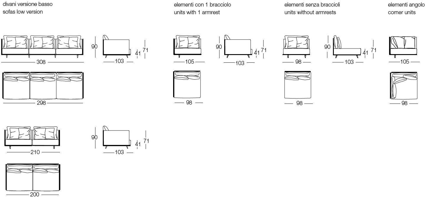 arflex Угловой диван в ткани K2 sun-id-1421859 - Вид №3